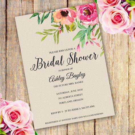 Create Your Own Bridal Shower Invitation