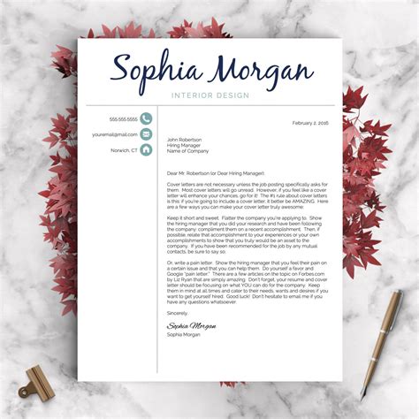 Creative Cover Letter Template