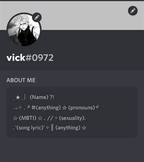 Creative Discord Bio