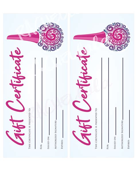 Creative Nail Salon Gift Certificate Template Designs