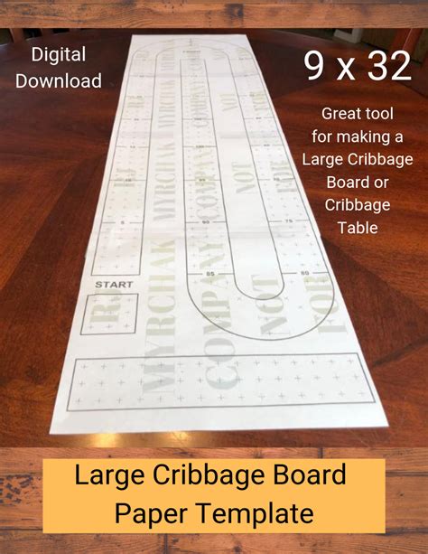 Cribbage Board Template 1