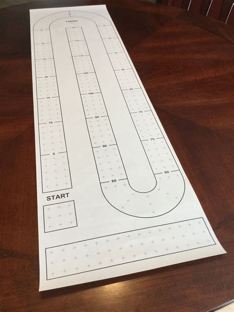 Cribbage Board Template 6