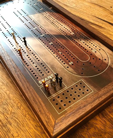 Cribbage Board Template Design Ideas