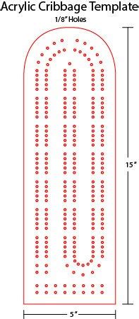 Cribbage Board Template Excel