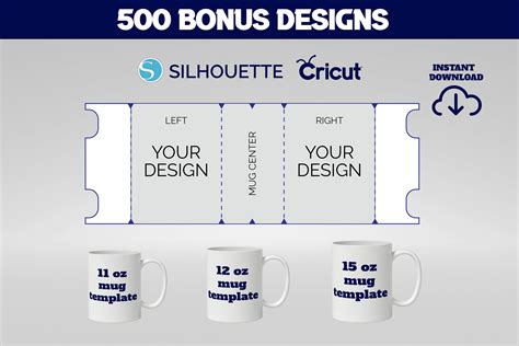 Cricut 15 oz mug template design