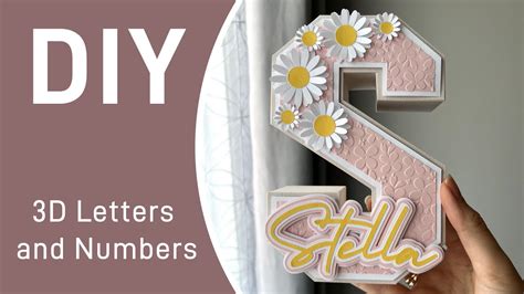 Cricut 3D Letter Designs