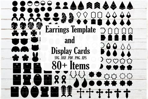 Cricut Earring Card Template Design 9