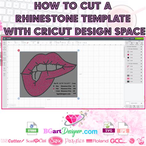 Cricut Rhinestone Template Design