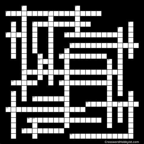 Crossword puzzle grid