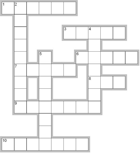 Crossword Puzzle Template