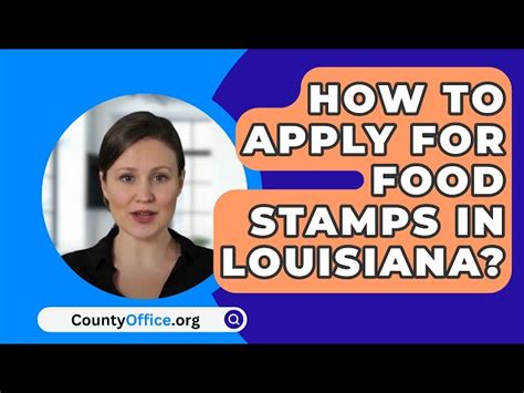 Crowley LA Food Stamps Application Methods