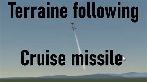 Cruise Missile Terrain Following