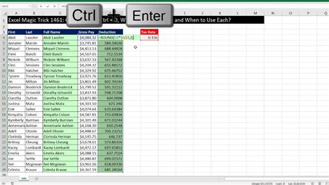 Ctrl + D Formulas