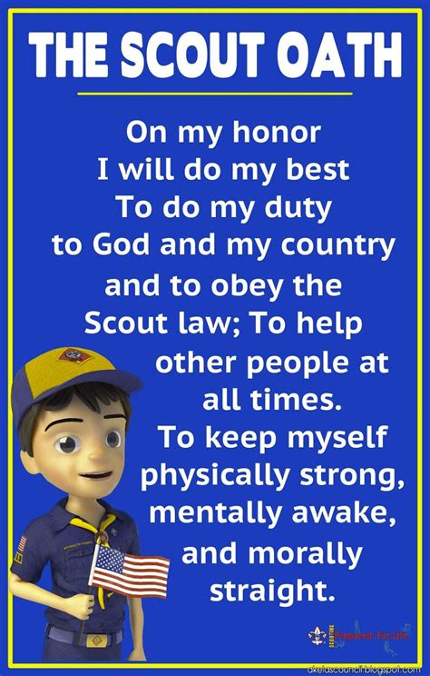 Cub Scout Oath Poster Ideas