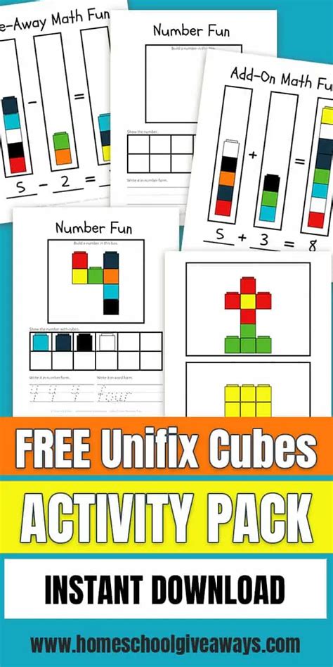 Cubes Math Printable Work for Elementary Students