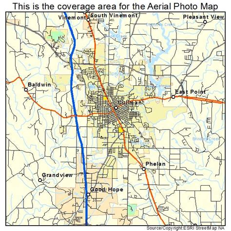 Map of Cullman Alabama