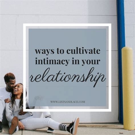 Cultivating Intimacy