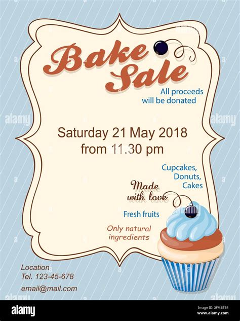 Cupcake Bake Sale Flyer