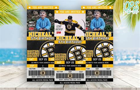 Custom Boston Bruins Tickets