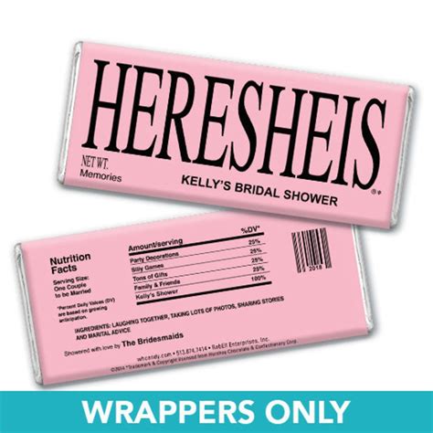 Custom Candy Bar Wrappers