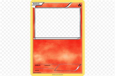 Custom Fire Pokémon Card Template