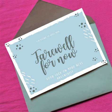 Custom Goodbye Cards