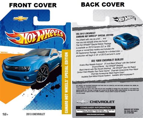 Custom Hot Wheels Package Template 1