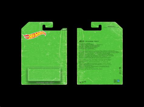 Custom Hot Wheels Package Template 7