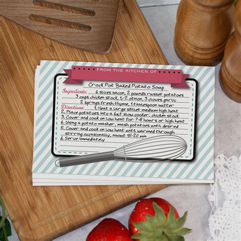 Custom Recipe Card