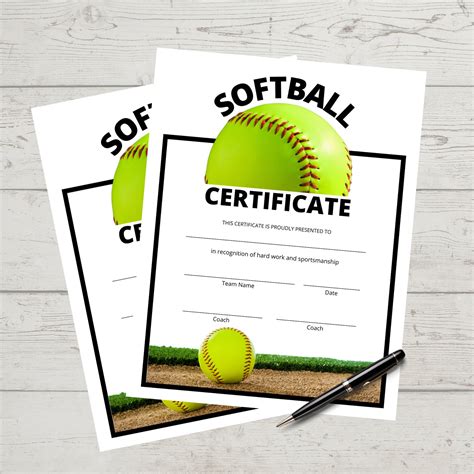 Creating Custom Softball Certificates