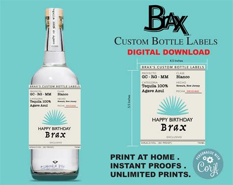 Custom Tequila Labels