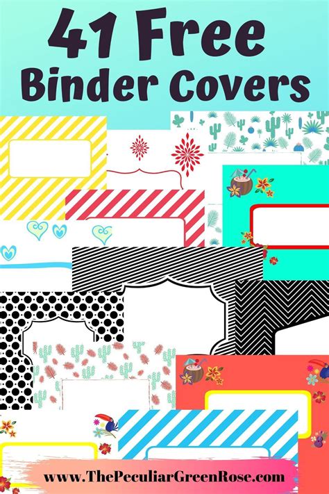 Customizable binder covers