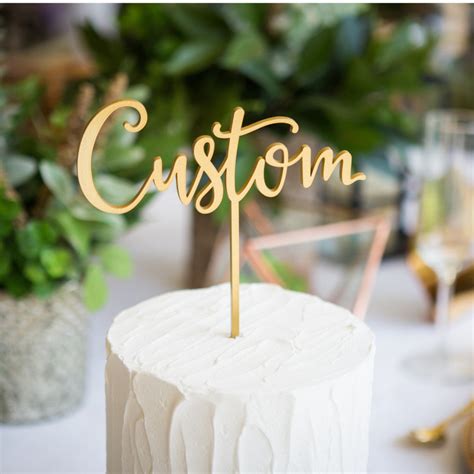 Customizable Cake Toppers