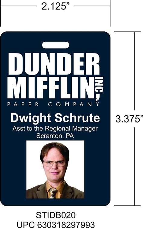 Using the Dwight Schrute Name Tag Template