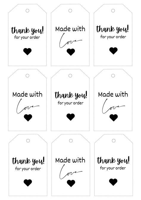 Customizable Gift Tag Template