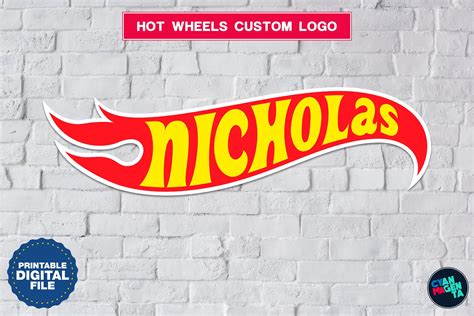 Customizable Hot Wheels Logo