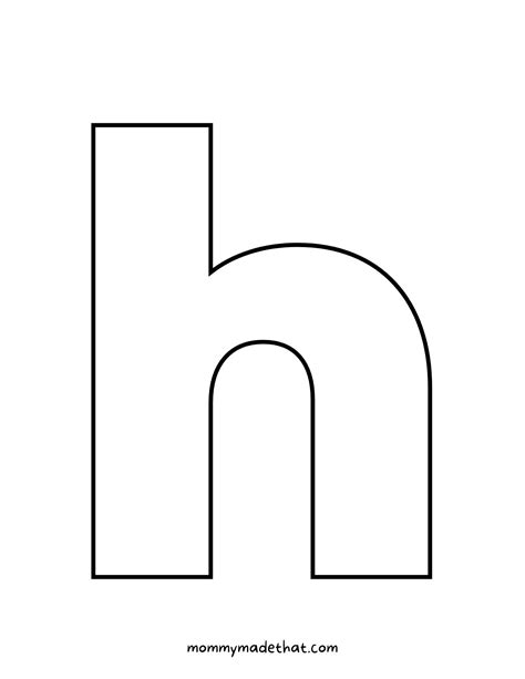 Customizable Letter H Templates Image 4