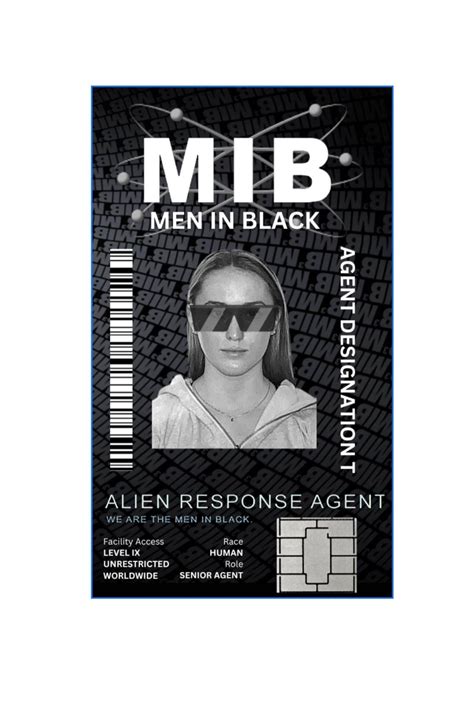 Customizable MIB Badge Printable