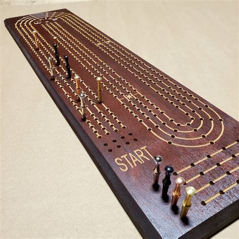 Customizable Metal Cribbage Board Template