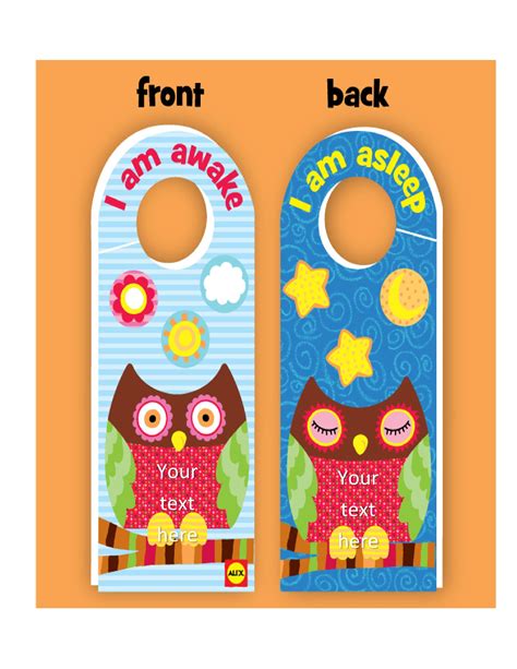 Customizable Printable Door Hanger Template for Homes