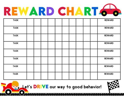 Customizable Printable Reward Charts For Kids