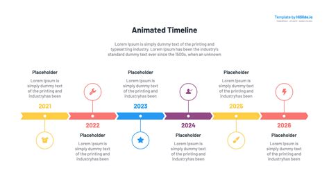 Customizable timeline template ppt for presentations