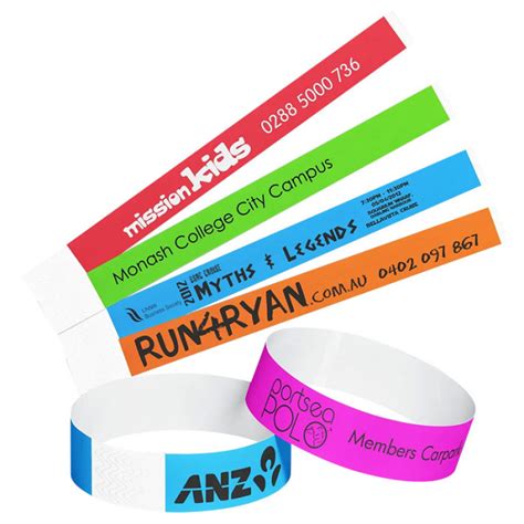 Customizable Tyvek Wristbands