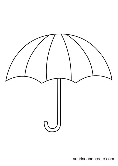 Customizable Umbrella Printable Templates