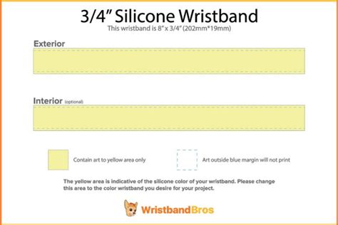 Customizable QB Wristband Template