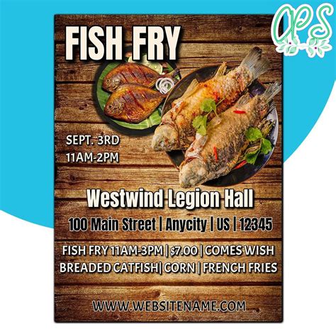 Customize Fish Fry Flyer Template