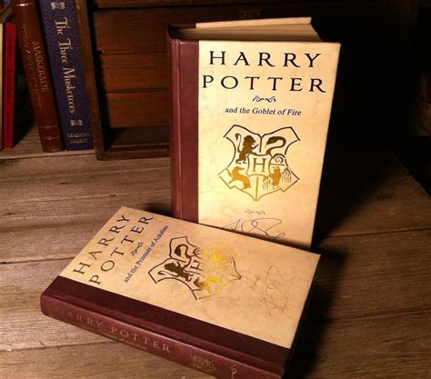 A collection of customized Harry Potter book covers with different designs and colors.