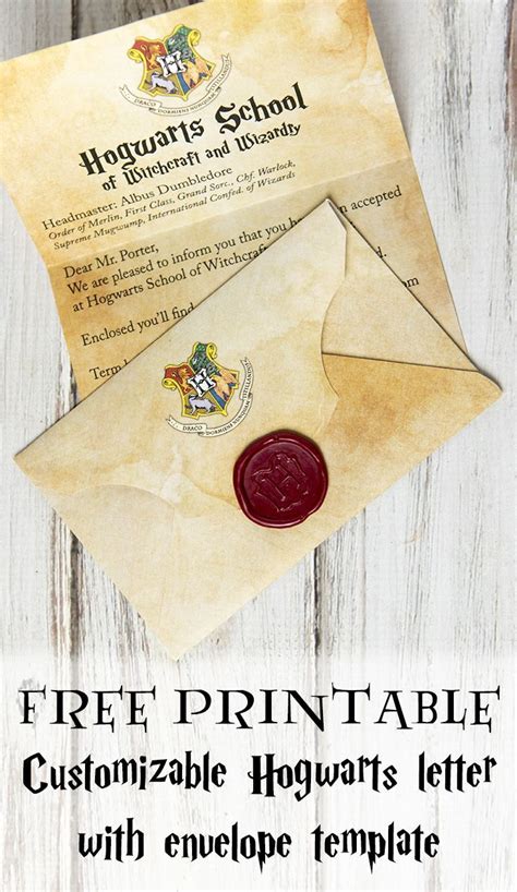 Customized Hogwarts Stationery