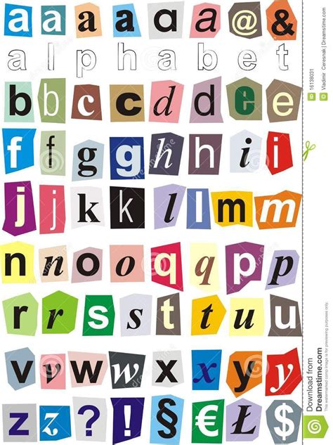 Cut Out Alphabet Letters