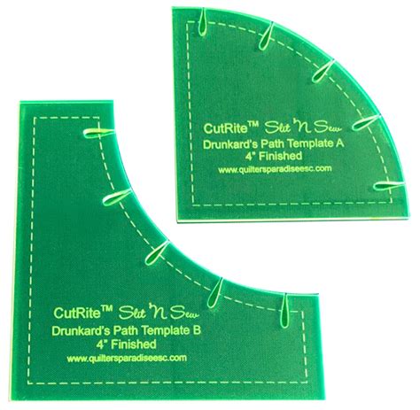 Cutrite Drunkards Path Quilting Template Tips